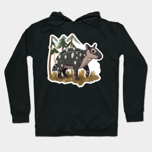 Cute Mountain Tapir Illustration - Adorable Animal Art Hoodie